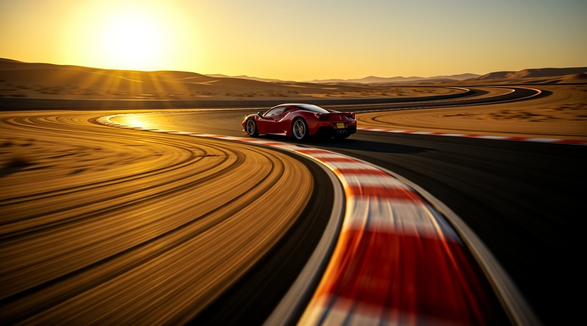 High-performance racing aesthetic